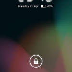 Lock screen widget